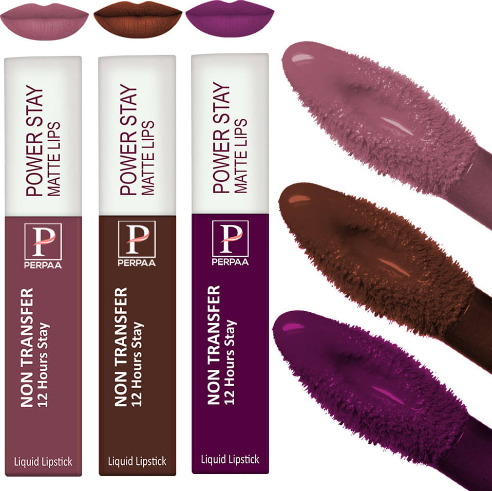     			Perpaa Multi Matte Long Lasting Liquid Lipstick ( Pack of 2 )