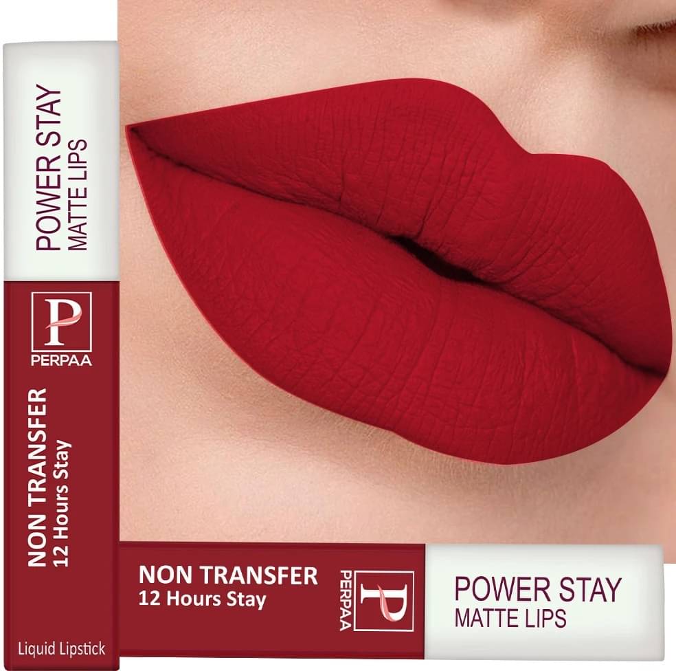     			Perpaa Red Matte Long Lasting Liquid Lipstick ( Pack of 2 )