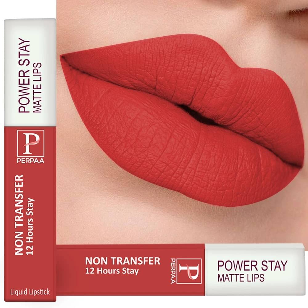     			Perpaa Red Matte Long Lasting Liquid Lipstick ( Pack of 2 )