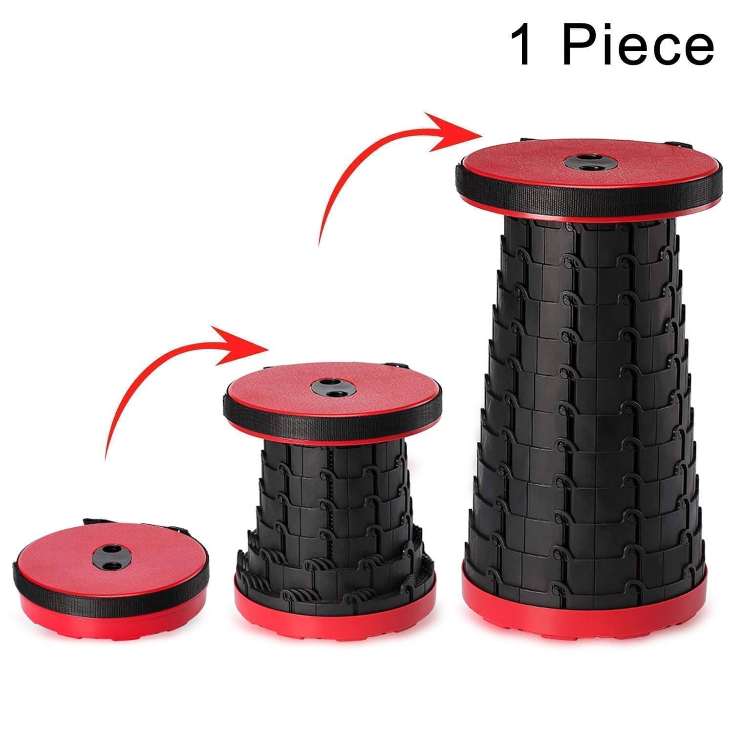 Portable Telescopic Stool, Adjustable Height Retractable Stool Folding Portable Collapsible Stool Suitable for Camping, Fishing, BBQ, Strong and Reliable, Easy to Carry Anywhere Portable Telescopic Stool, Adjustable Height Retractable Stool Folding Portable Collapsible Stool Suitable for Camping, Fishing, BBQ, Strong and Reliable, Easy to Carry Anywhere
