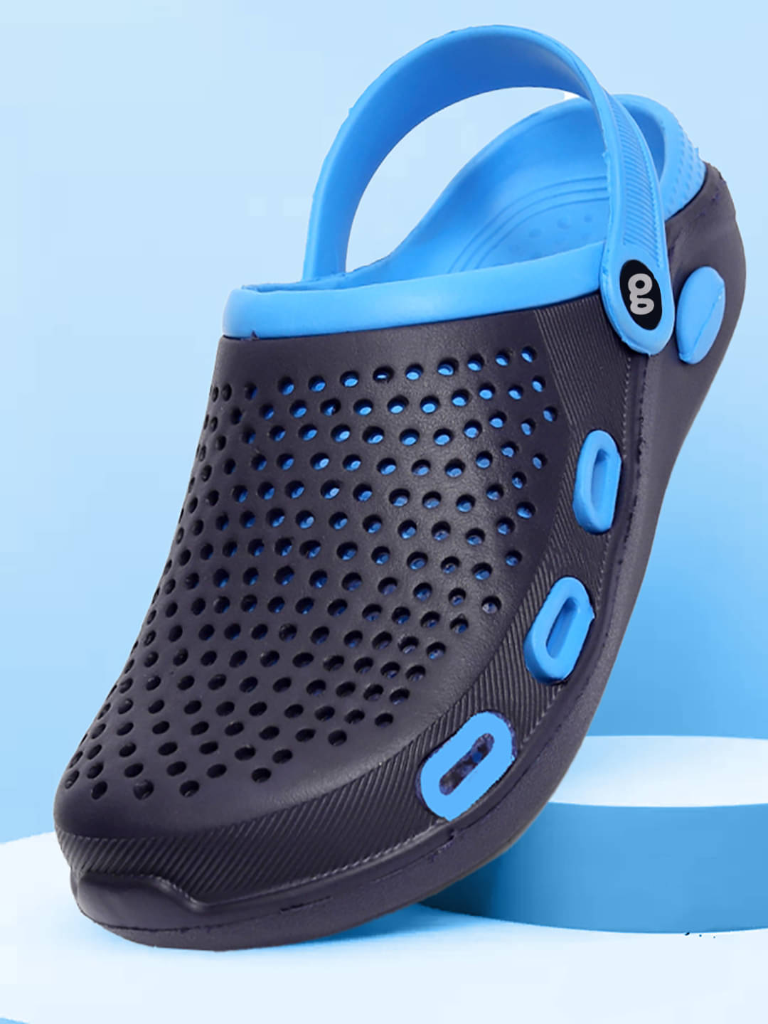     			Qrite - Blue Men's Clogs