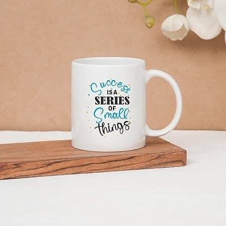     			Ridaa Stylish White Mug Ceramic Coffee Mug 350 mL ( Pack of 1 )