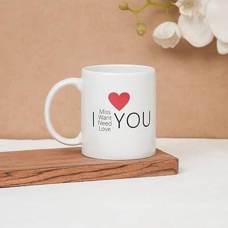    			Ridaa Stylish White Mug Ceramic Coffee Mug 350 mL ( Pack of 1 )