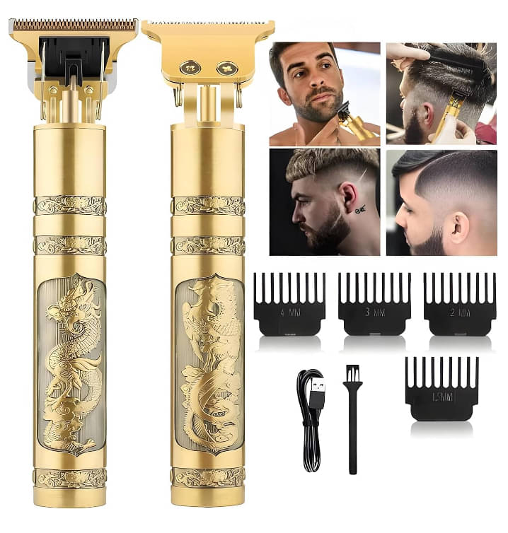     			UBON T9 Gold Cordless,Corded Beard Trimmer With 120 minutes Runtime