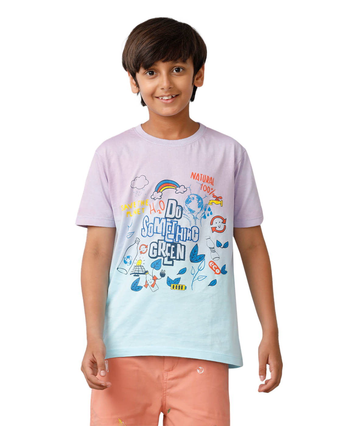     			Under Fourteen Only Pack of 1 Boys Cotton T-Shirt ( Blue )