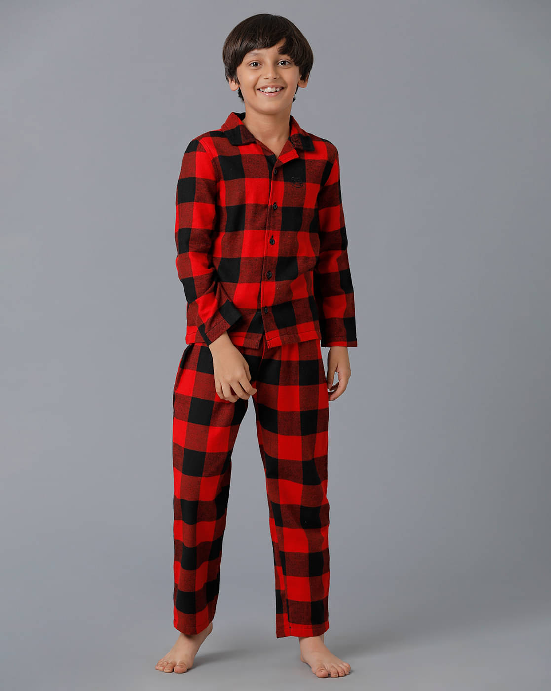 Under Fourteen Only Pack of 1 Boys 100% Cotton Nightsuit Set ( Red ) Under Fourteen Only Pack of 1 Boys 100% Cotton Nightsuit Set ( Red )