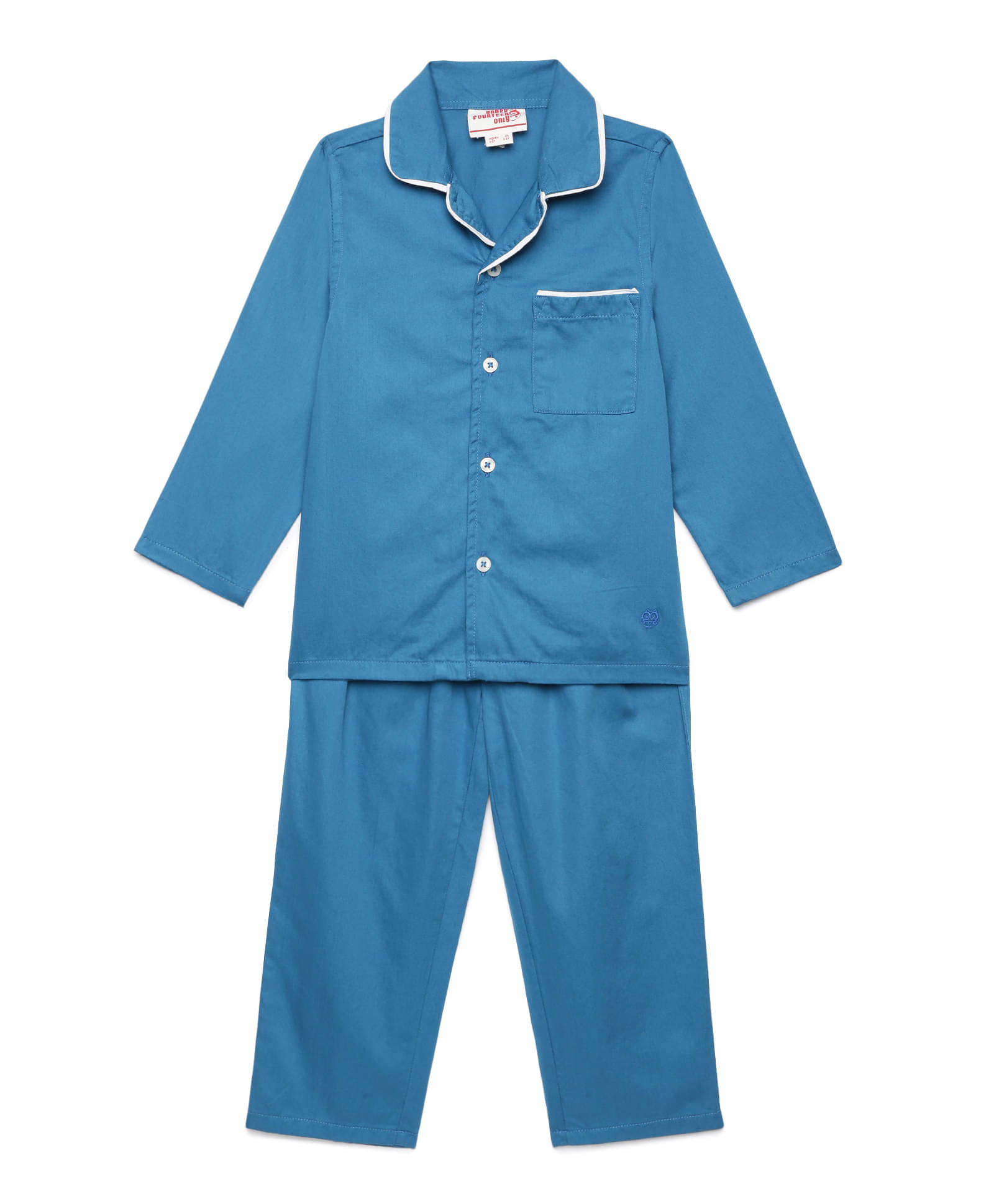 Under Fourteen Only Pack of 1 Boys Satin Nightsuit Set ( Blue ) Under Fourteen Only Pack of 1 Boys Satin Nightsuit Set ( Blue )