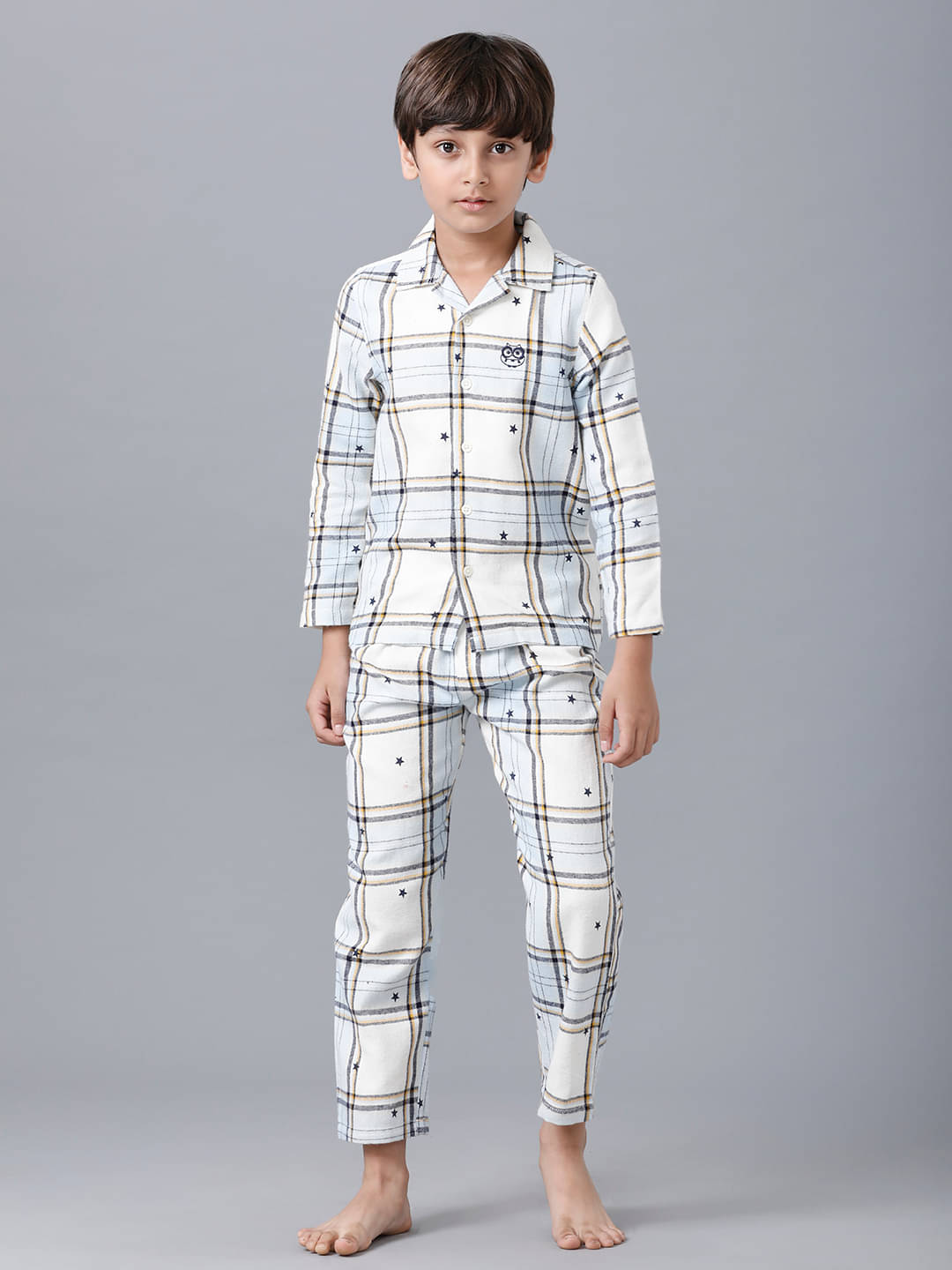 Under Fourteen Only Pack of 1 Boys 100% Cotton Nightsuit Set ( Blue ) Under Fourteen Only Pack of 1 Boys 100% Cotton Nightsuit Set ( Blue )