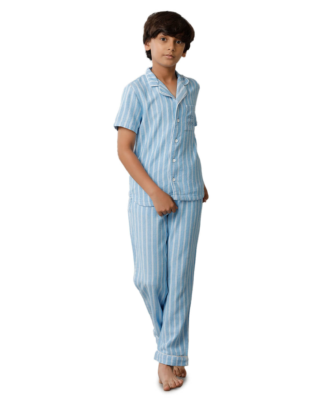 Under Fourteen Only Pack of 1 Boys 100% Cotton Nightsuit Set ( Blue ) Under Fourteen Only Pack of 1 Boys 100% Cotton Nightsuit Set ( Blue )