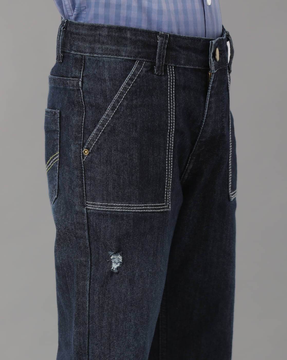     			Under Fourteen Only Pack of 1 Boys Denim Jeans ( Navy )