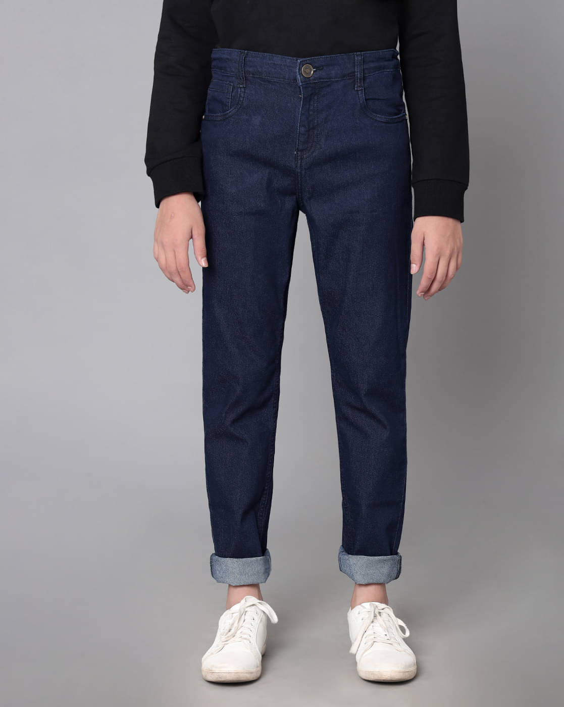     			Under Fourteen Only Pack of 1 Boys Denim Jeans ( Navy )