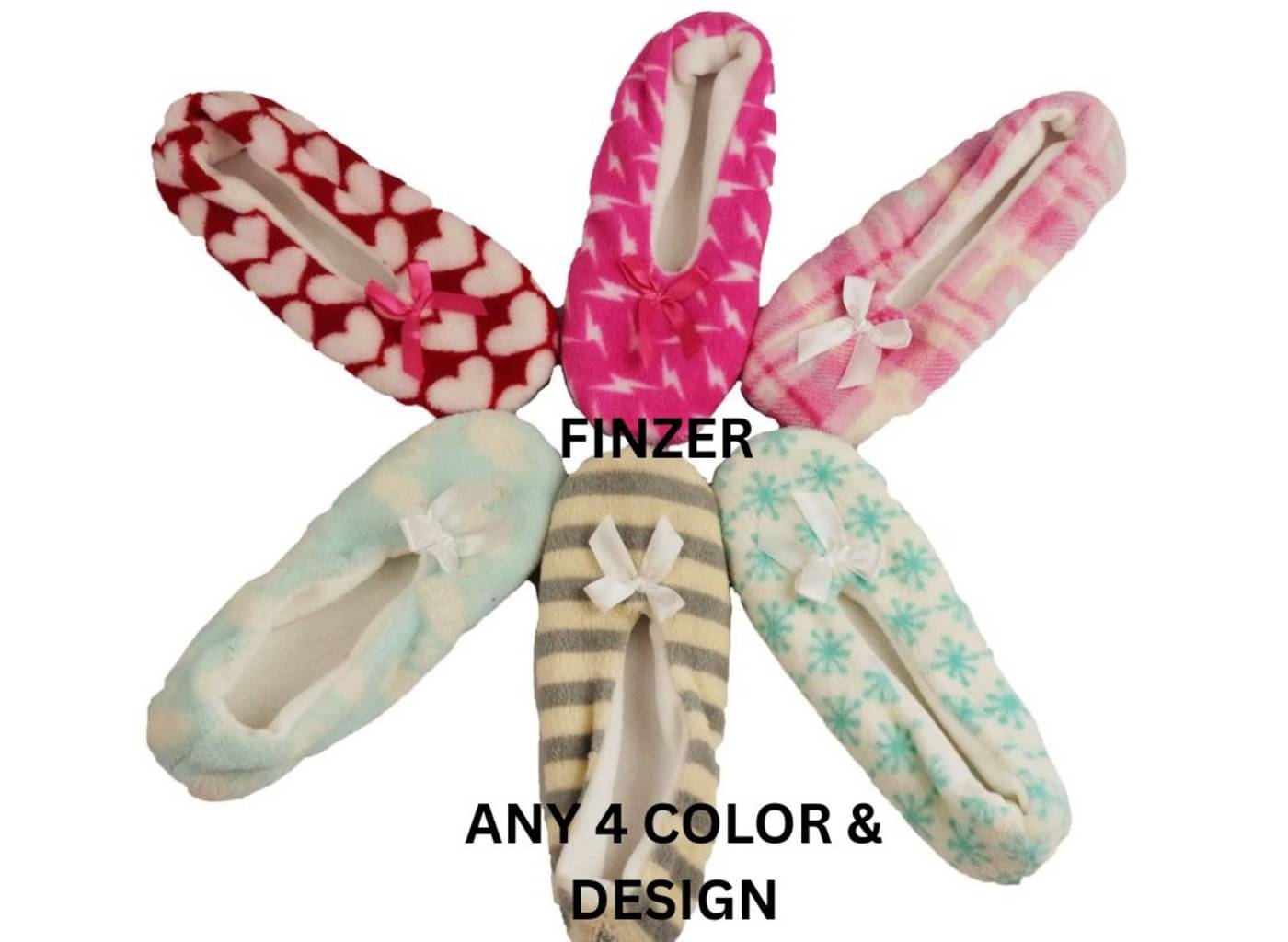    			finzer Pack of 4 Women's Woollen No Show Socks ( Multicolor )