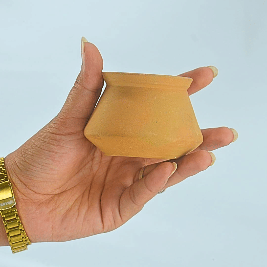 klassy finds handi-003 Clay Plain Dessert Bowl 9 cm ( Set of 1 ) orange klassy finds handi-003 Clay Plain Dessert Bowl 9 cm ( Set of 1 ) orange