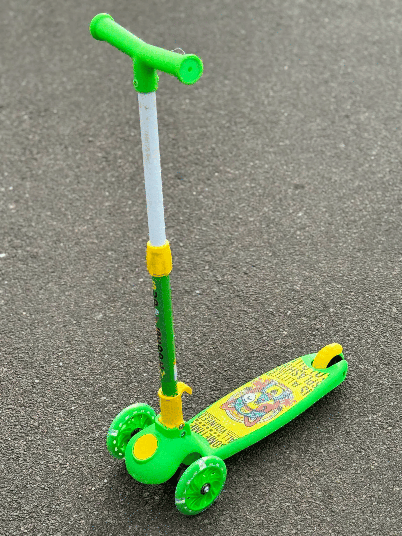     			3 Wheel Kick Scooter for Kids with LED Light & 3 Level Adjustable Height, Foldable Scooter, Skate Scooter for Kids, Attractive PVC Wheel, Age Upto 3+ Years (Multicolor)