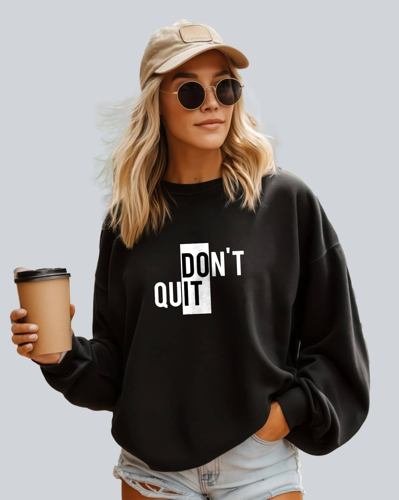     			AUSK Women's Fleece Round Neck Sweatshirt ( Black )