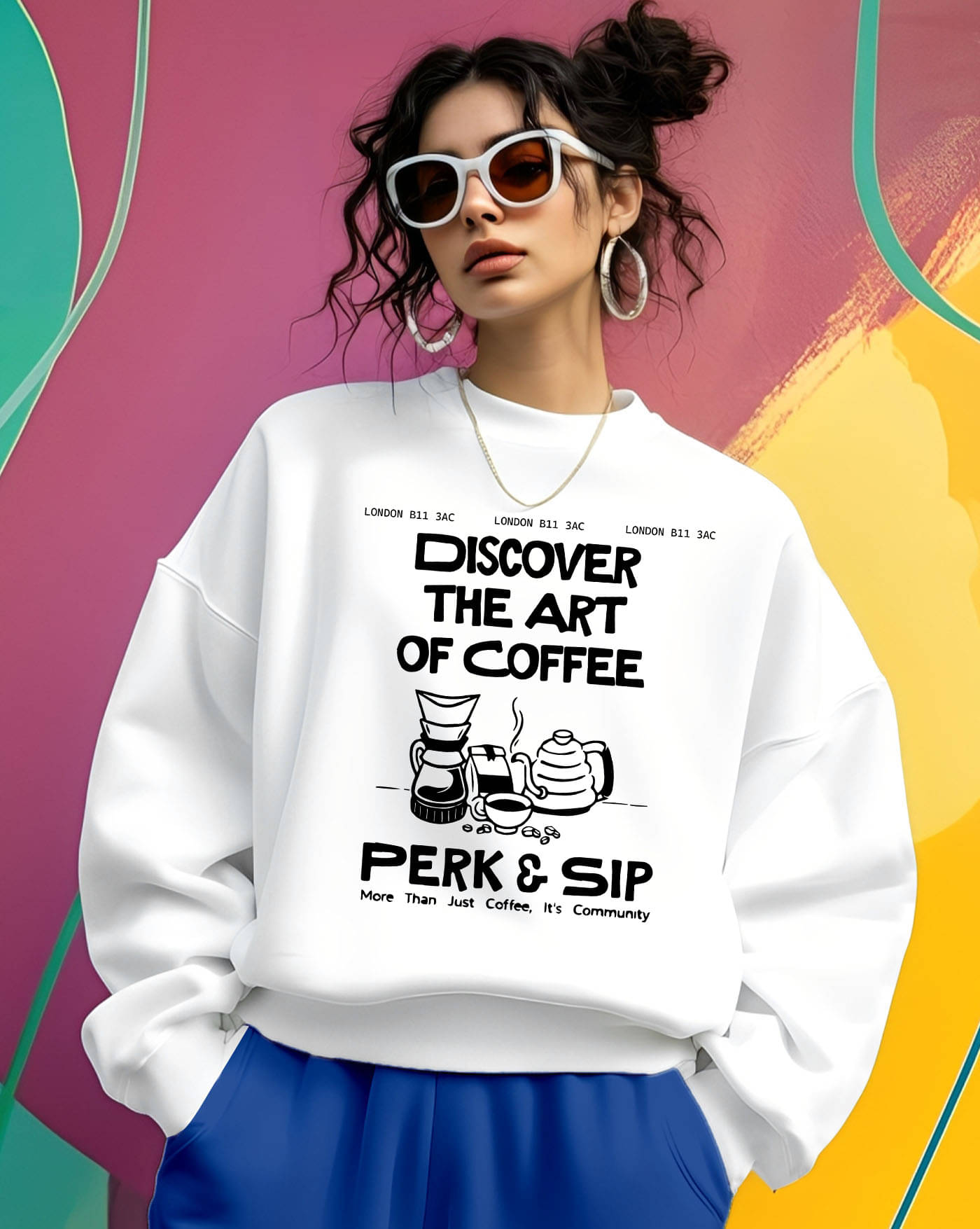     			AUSK Women's Fleece Round Neck Sweatshirt ( White )