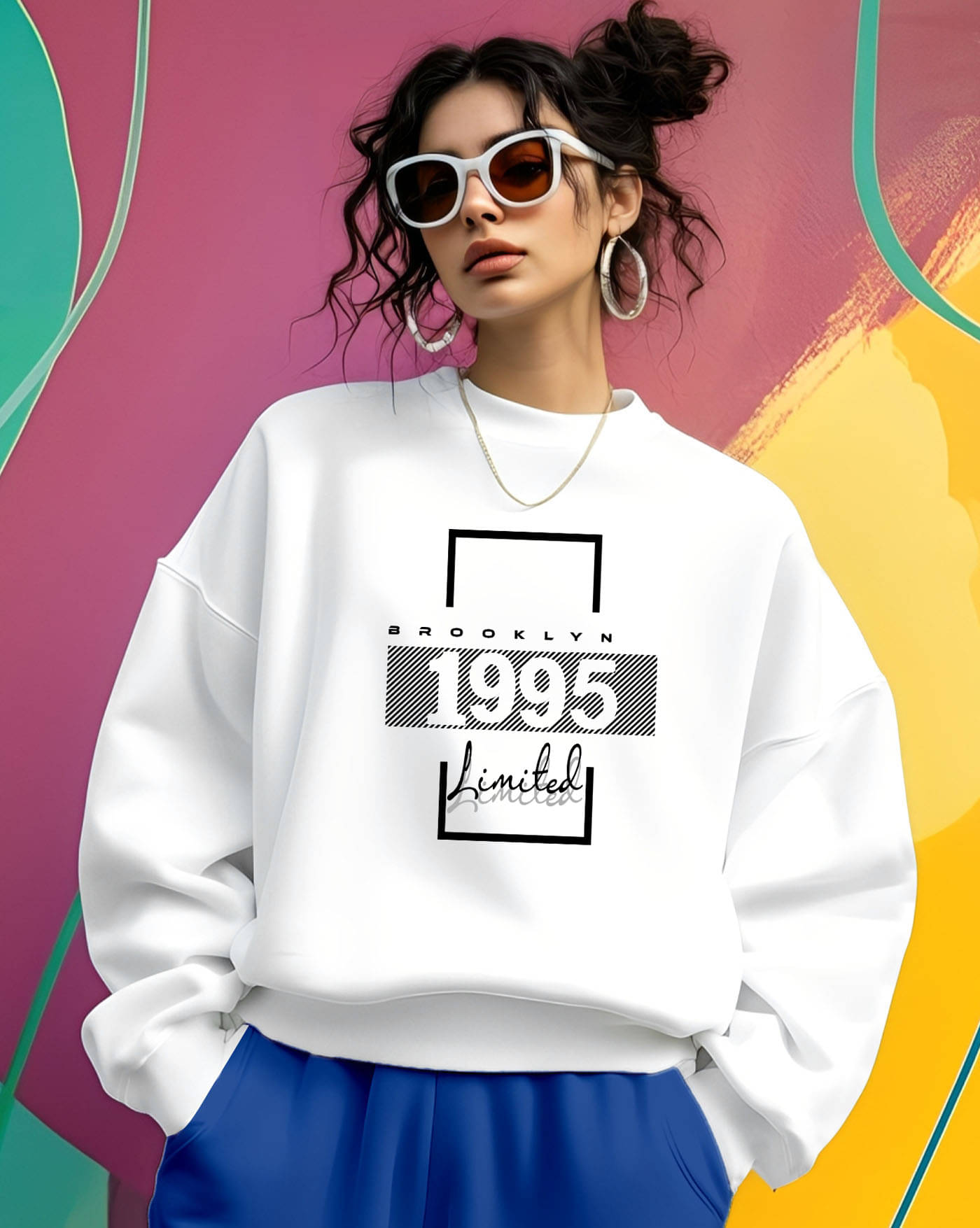     			AUSK Women Fleece Round Neck Sweatshirt ( White )