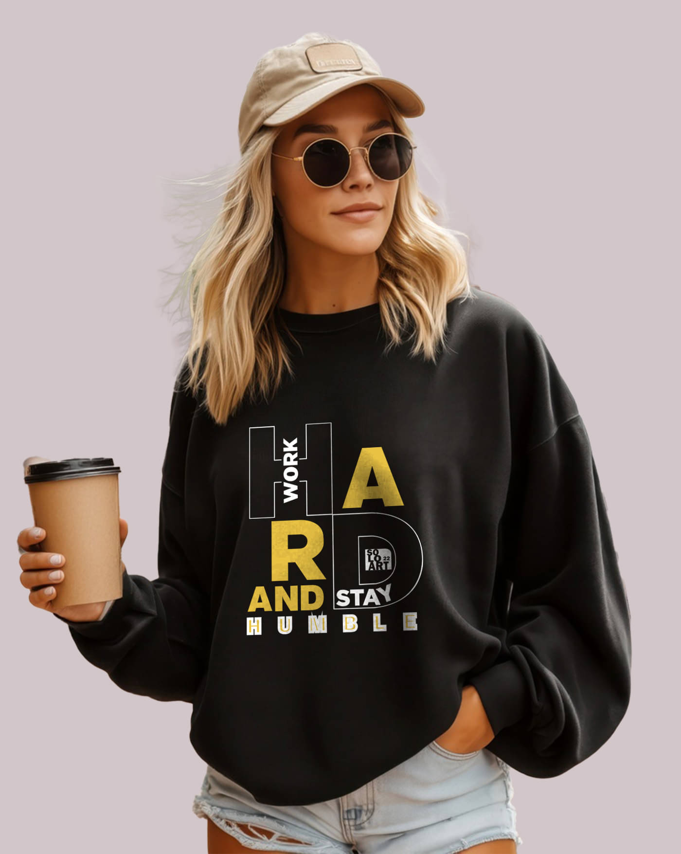 AUSK Women Fleece Round Neck Sweatshirt ( Black ) AUSK Women Fleece Round Neck Sweatshirt ( Black )