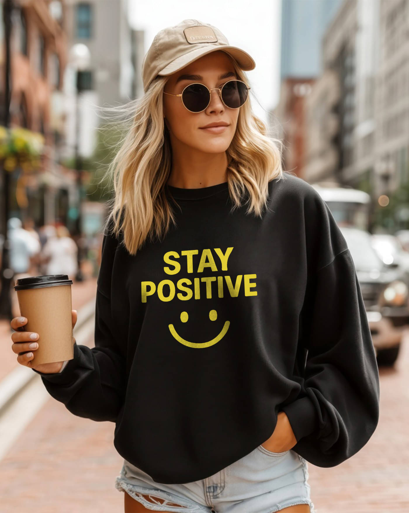 AUSK Women Fleece Round Neck Sweatshirt ( Black ) AUSK Women Fleece Round Neck Sweatshirt ( Black )