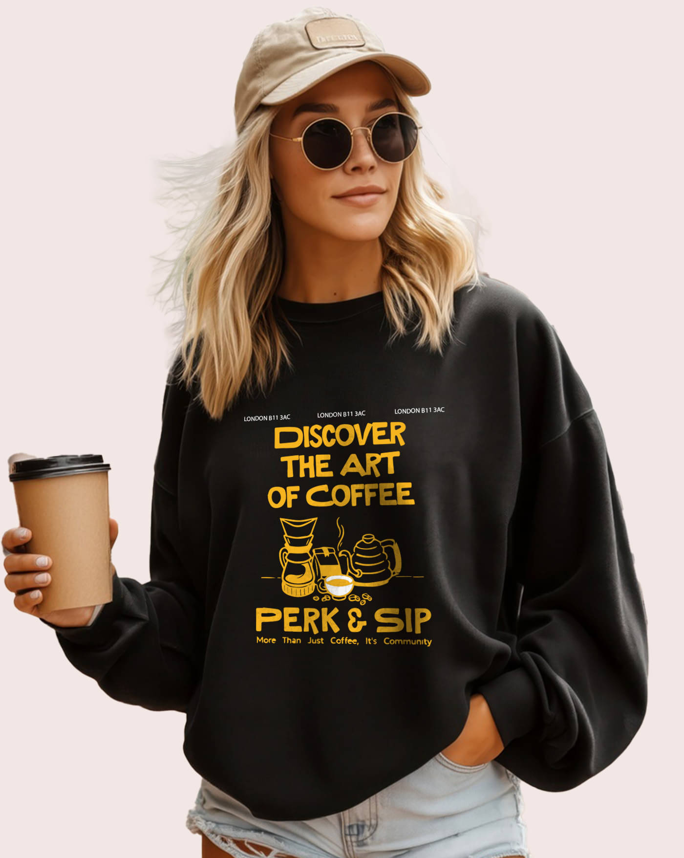AUSK Women Fleece Round Neck Sweatshirt ( Black ) AUSK Women Fleece Round Neck Sweatshirt ( Black )