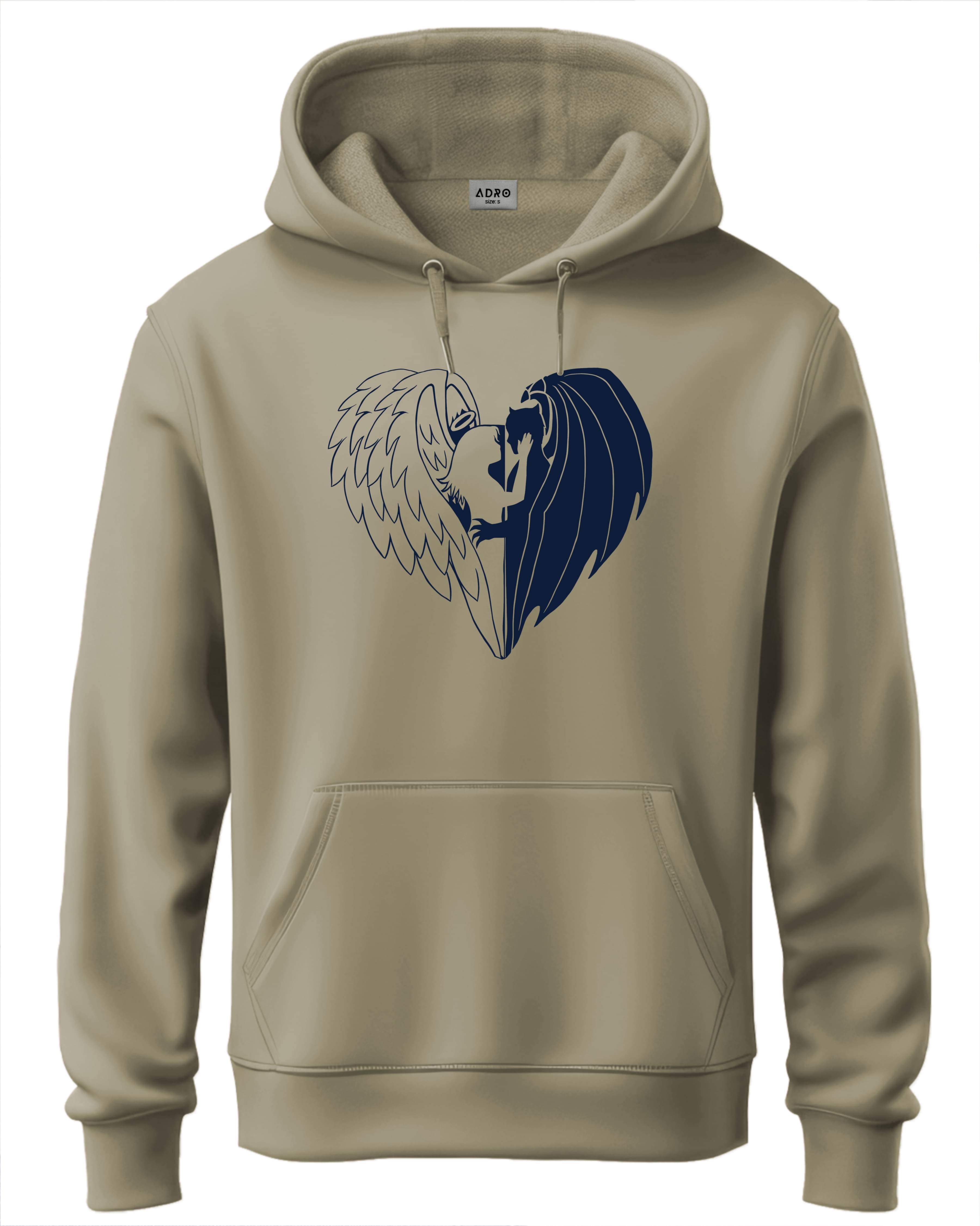     			Adro Fleece Hooded Men's Sweatshirt - Beige ( Pack of 1 )