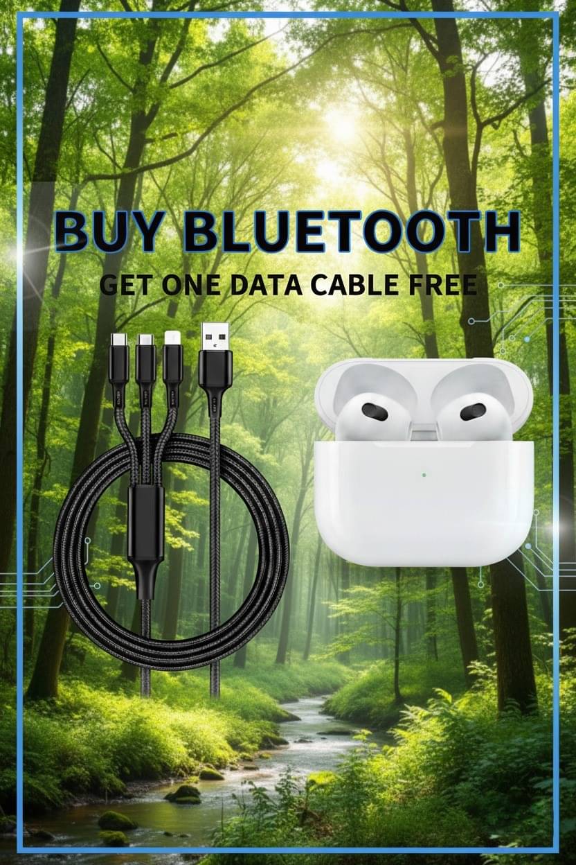     			Bluetooth, Earbuds Pro + 3 in 1 data fast cable ,  Bluetooth Headphone + 3 in 1 charging cable