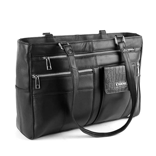     			CIMONI Shoulder Bag Pure Leather Set of 1 ( Black )