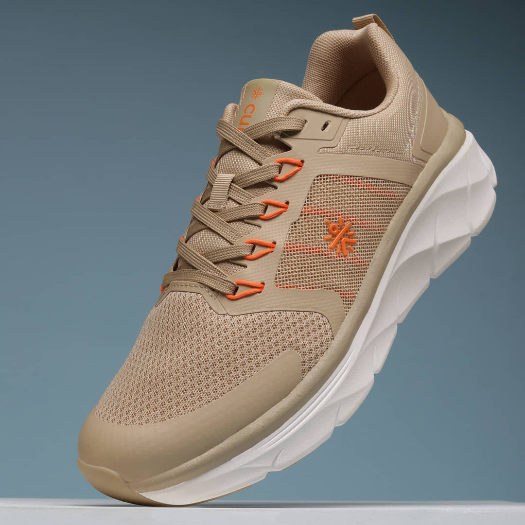 Cult Flint Beige Men's Sports Running Shoes - Sports Shoes | Buy online on ZillyBuy