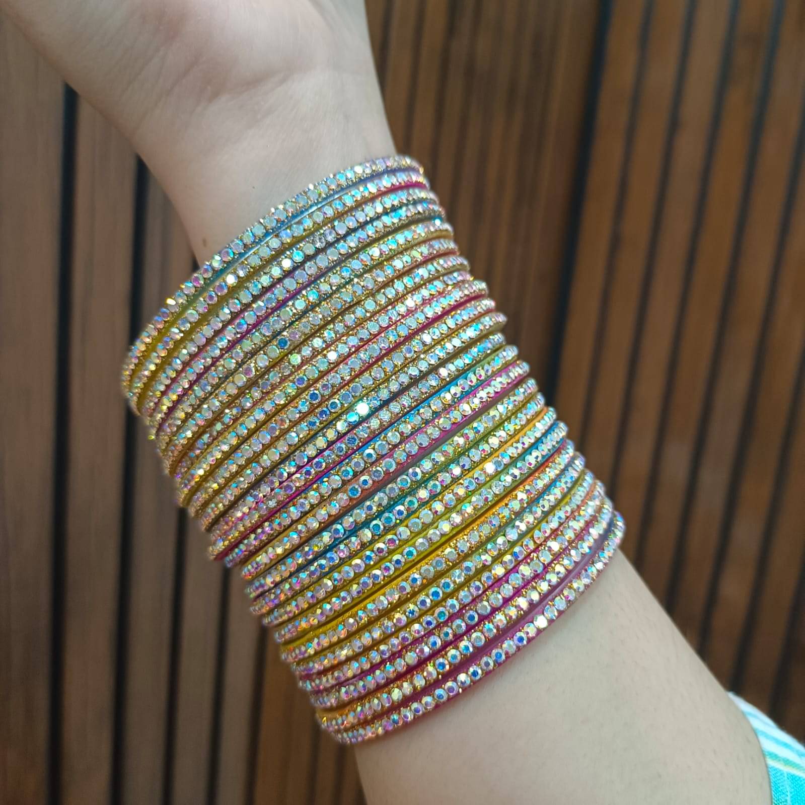     			Divine Glass Multicolor Bangle Set ( Pack of 24 )