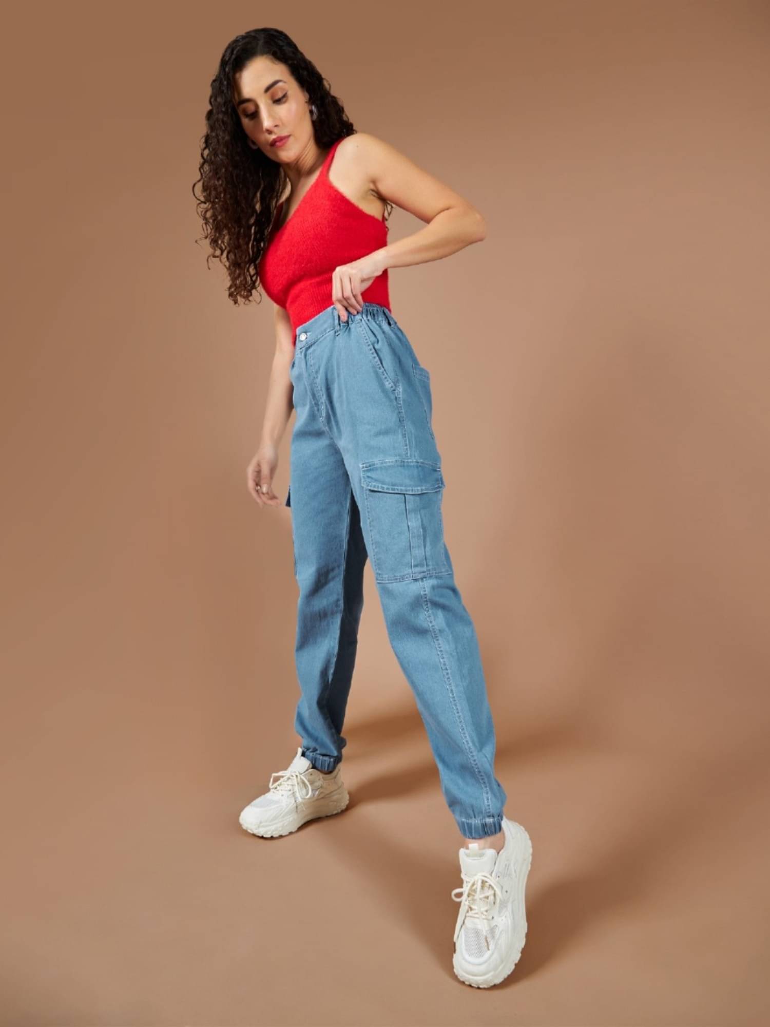     			Dolce Crudo Women's Regular Fit High-Rise Jeans ( Blue )