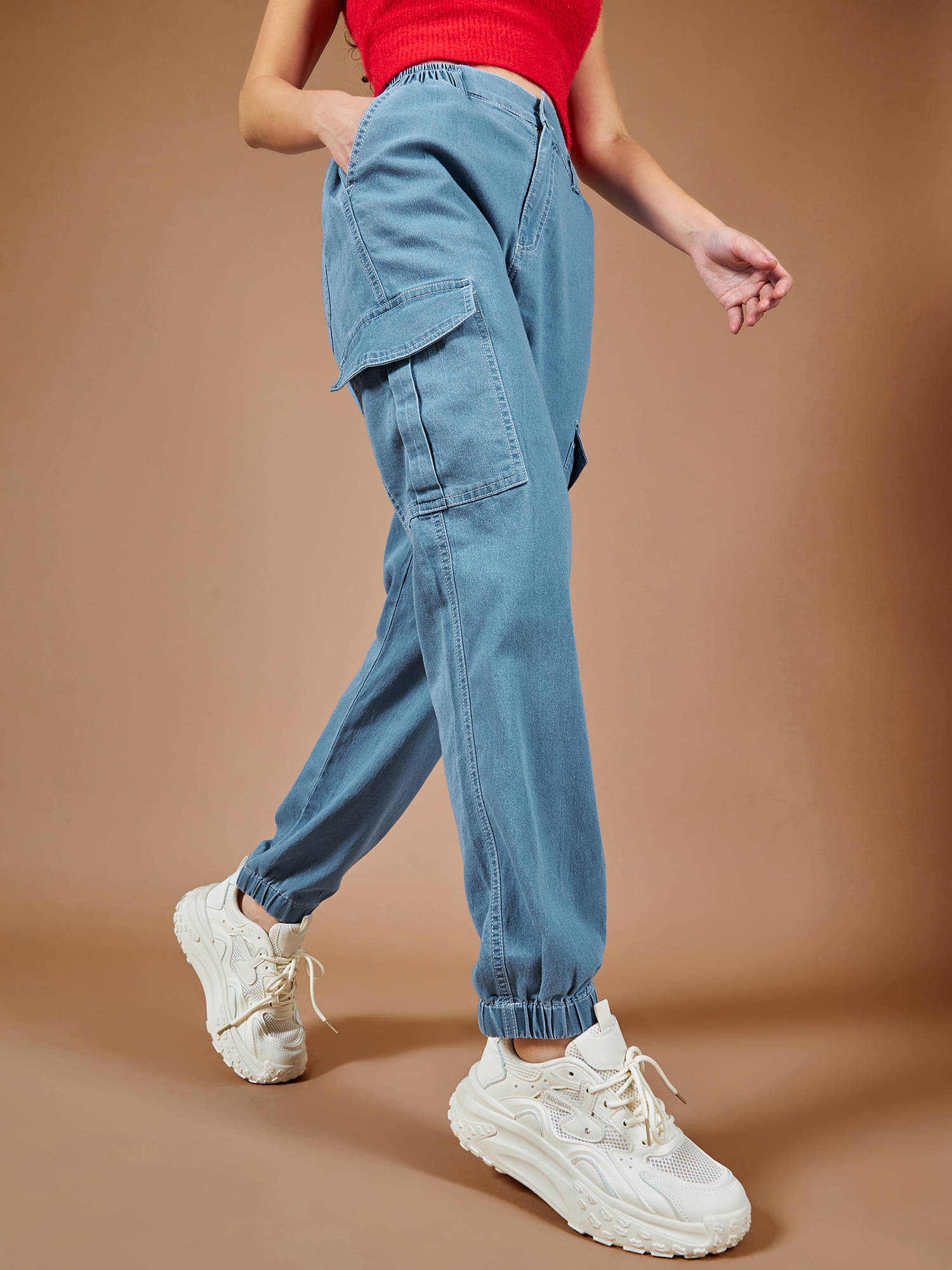     			Dolce Crudo Women's Regular Fit High-Rise Jeans ( Blue )