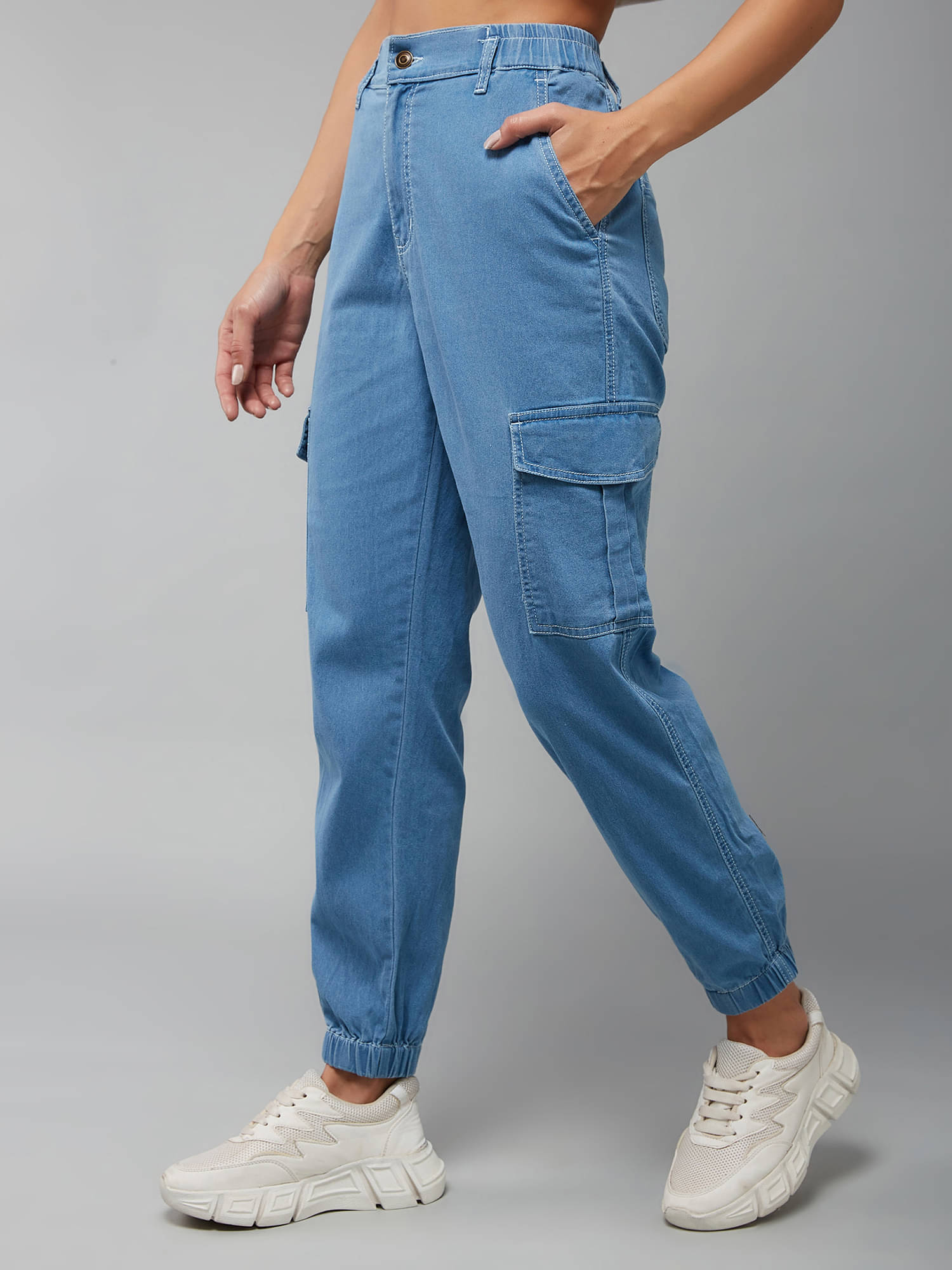     			Dolce Crudo Women's Regular Fit High-Rise Jeans ( Blue )