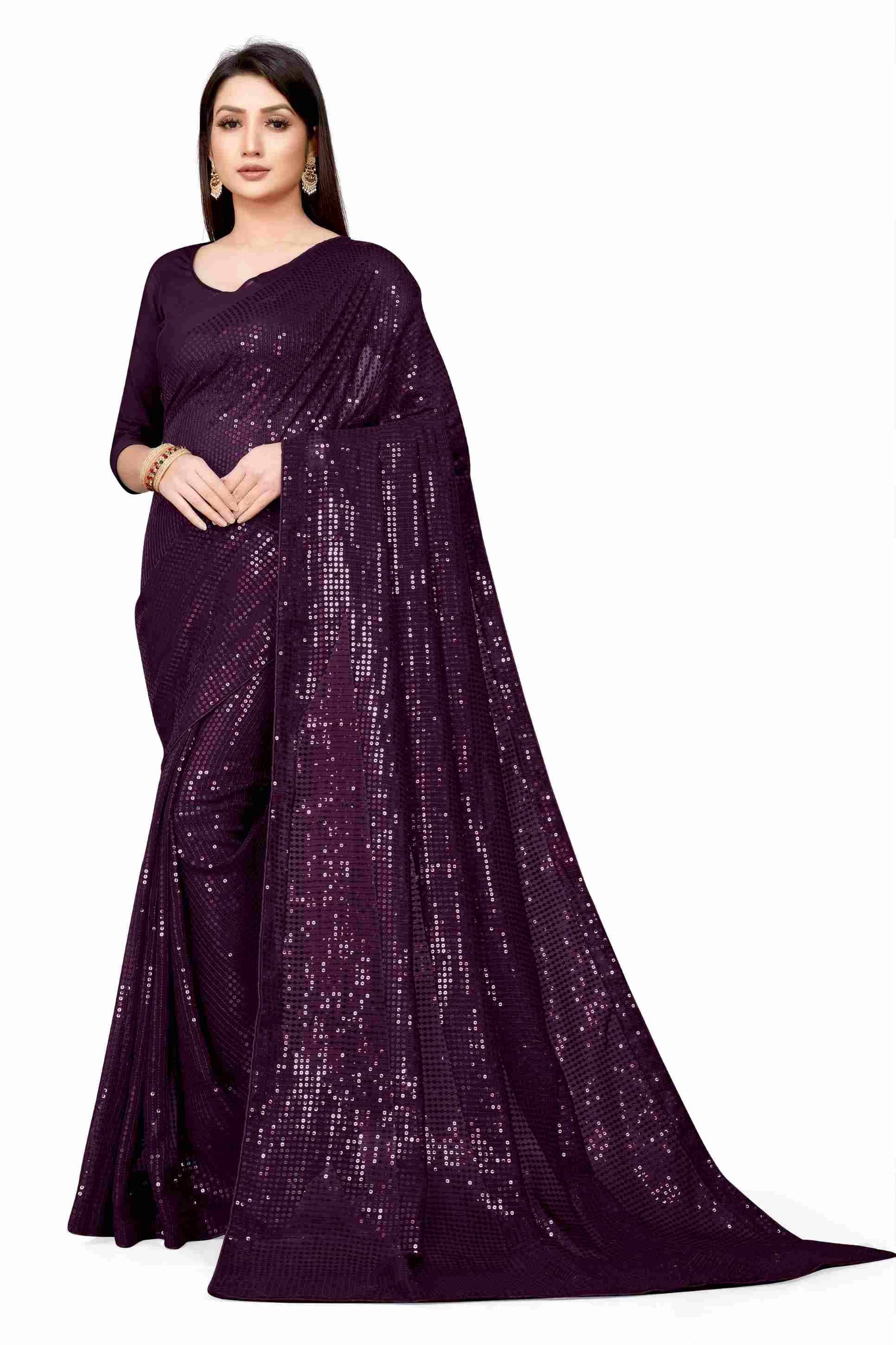     			Fabzone Silk Blend Embroidered Mangalgiri Saree With Stitched Blouse ( Burgundy )