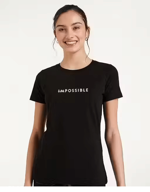     			Franscart Women Cotton Regular Fit Round Neck T-Shirt ( Black )