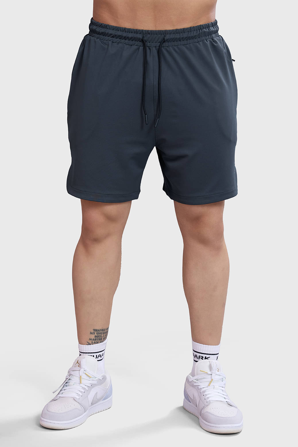     			Fuaark Dark Grey Polyester Men's Running Shorts ( Pack of 1 )