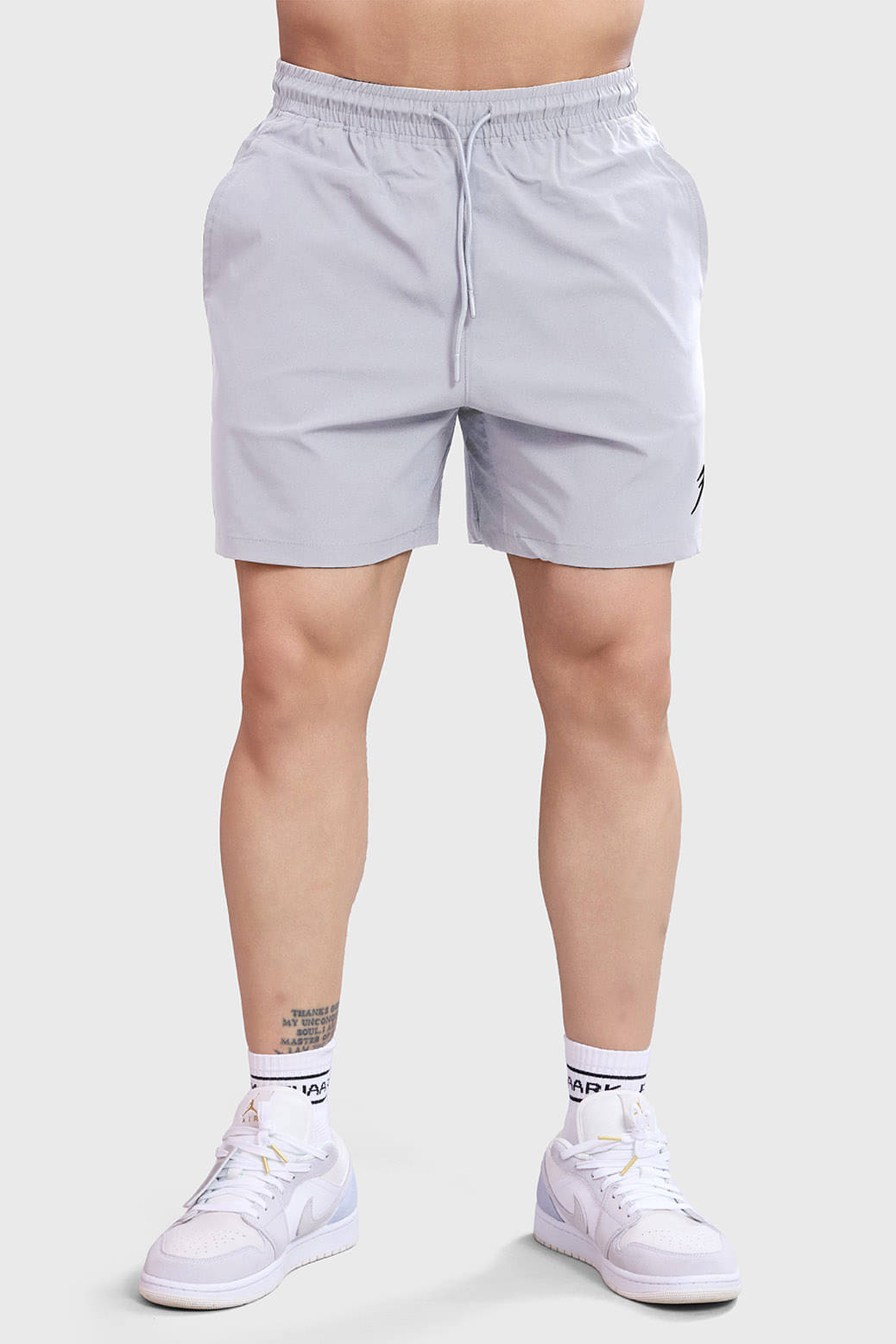     			Fuaark Light Grey Polyester Men's Running Shorts ( Pack of 1 )