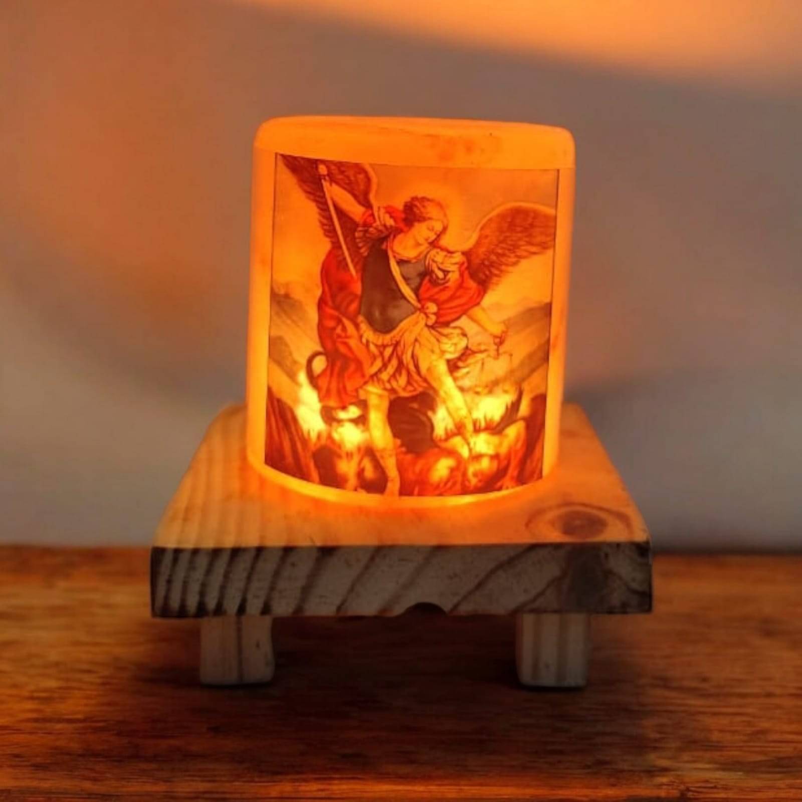 GLOBAL AROMA Orange Himalayan Salt Table Lamp ( Pack of 1 ) GLOBAL AROMA Orange Himalayan Salt Table Lamp ( Pack of 1 )