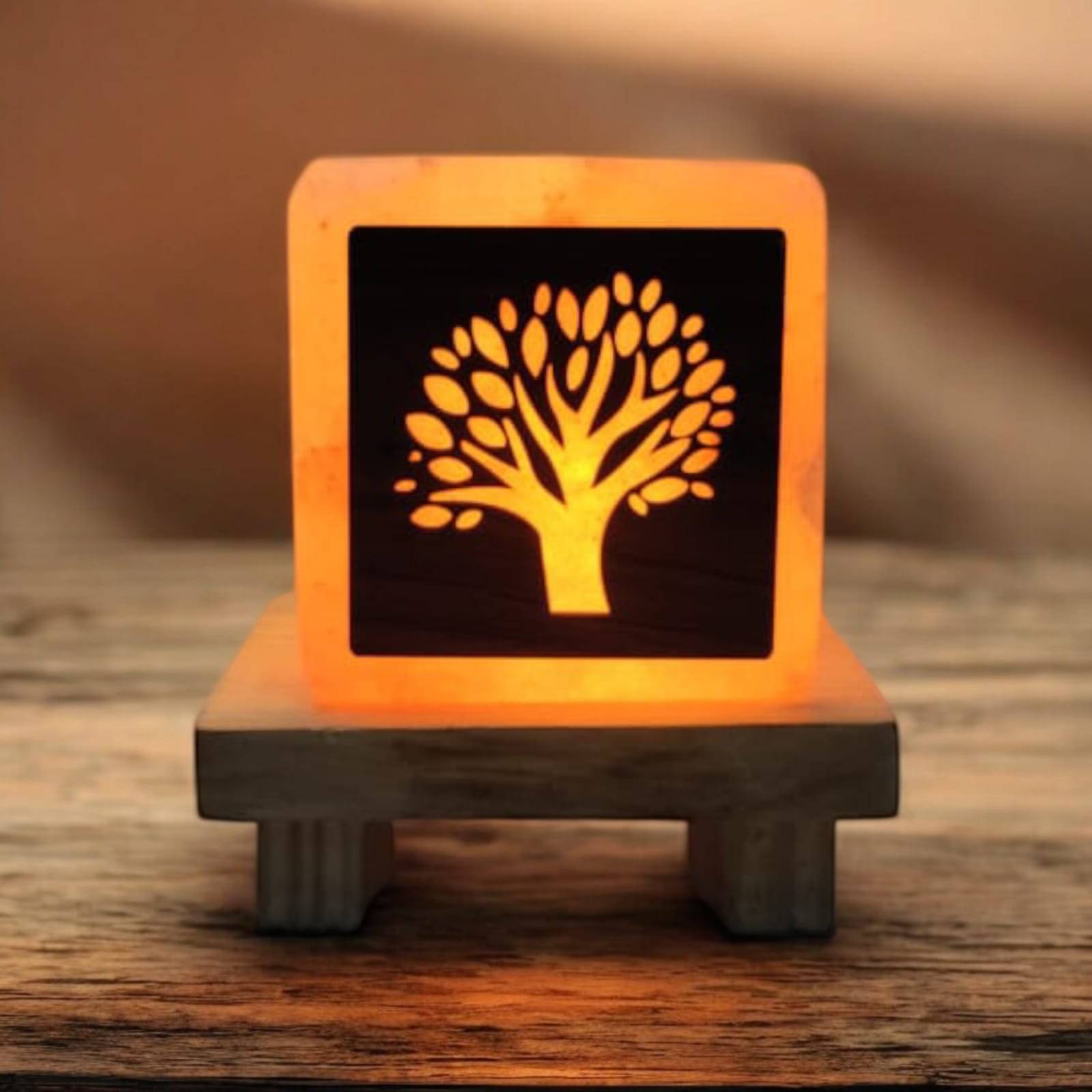 GLOBAL AROMA Orange Himalayan Salt Table Lamp ( Pack of 1 ) GLOBAL AROMA Orange Himalayan Salt Table Lamp ( Pack of 1 )