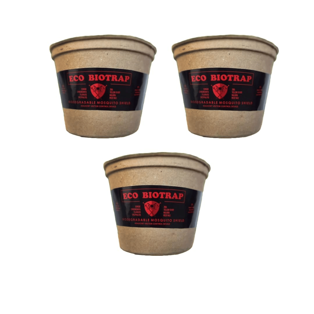     			Hicare Eco BioTraps - Mosquito Control Solution, No Electricity, Zero Odor, Lasts 30 Days, Safe & Effective for Indoor/Outdoor Use - Pack of 3