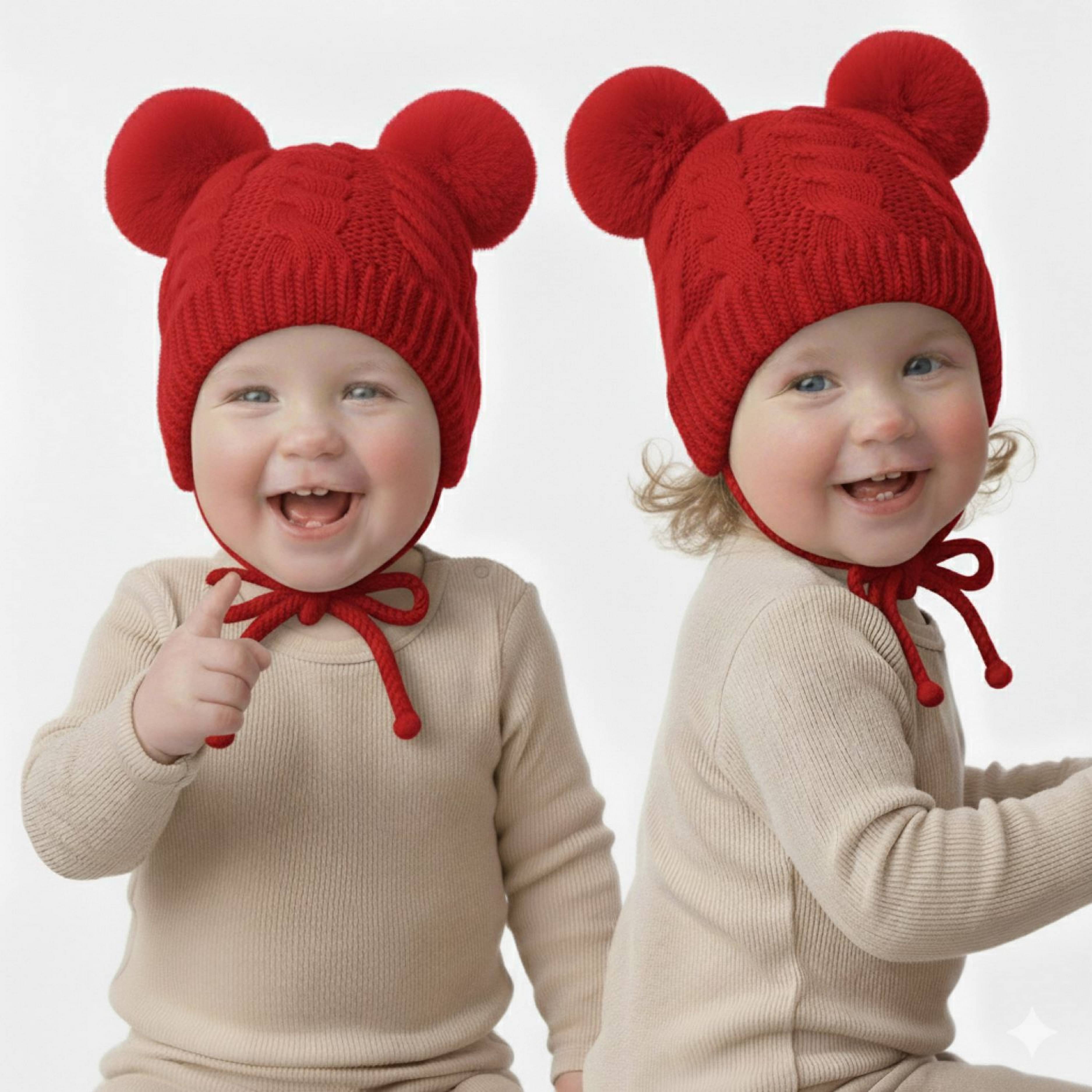    			Infispace Pack of 1 Baby Boys Beanies ( Red )