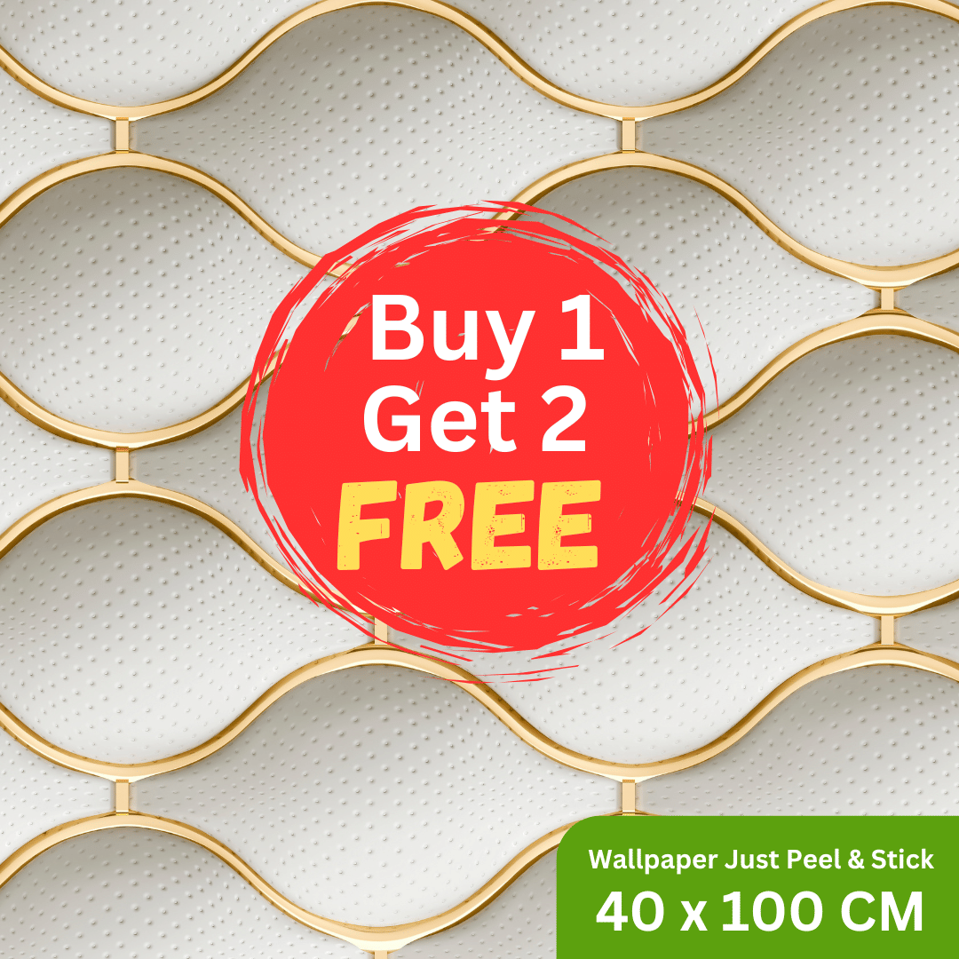     			Interawall Decor Self-Adhesive Decal Wallpaper Specific Product for Bedroom, Living Room, Kids Room, Play Room, Office | Abstract Home Wallpaper for Home Decor (Buy 1 get 2 Free, Pack of 3 Pcs,  Size-16x39 Inches Each Strip)