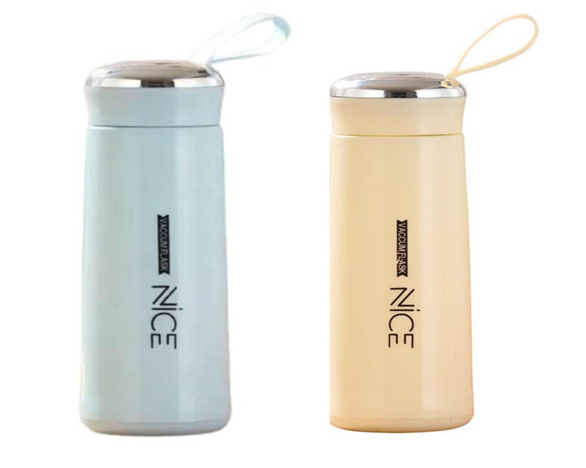    			JMD Store NICE Water Bottle 400 ml Multicolour Glass School Water Bottle 400 mL ( Set of 2 )