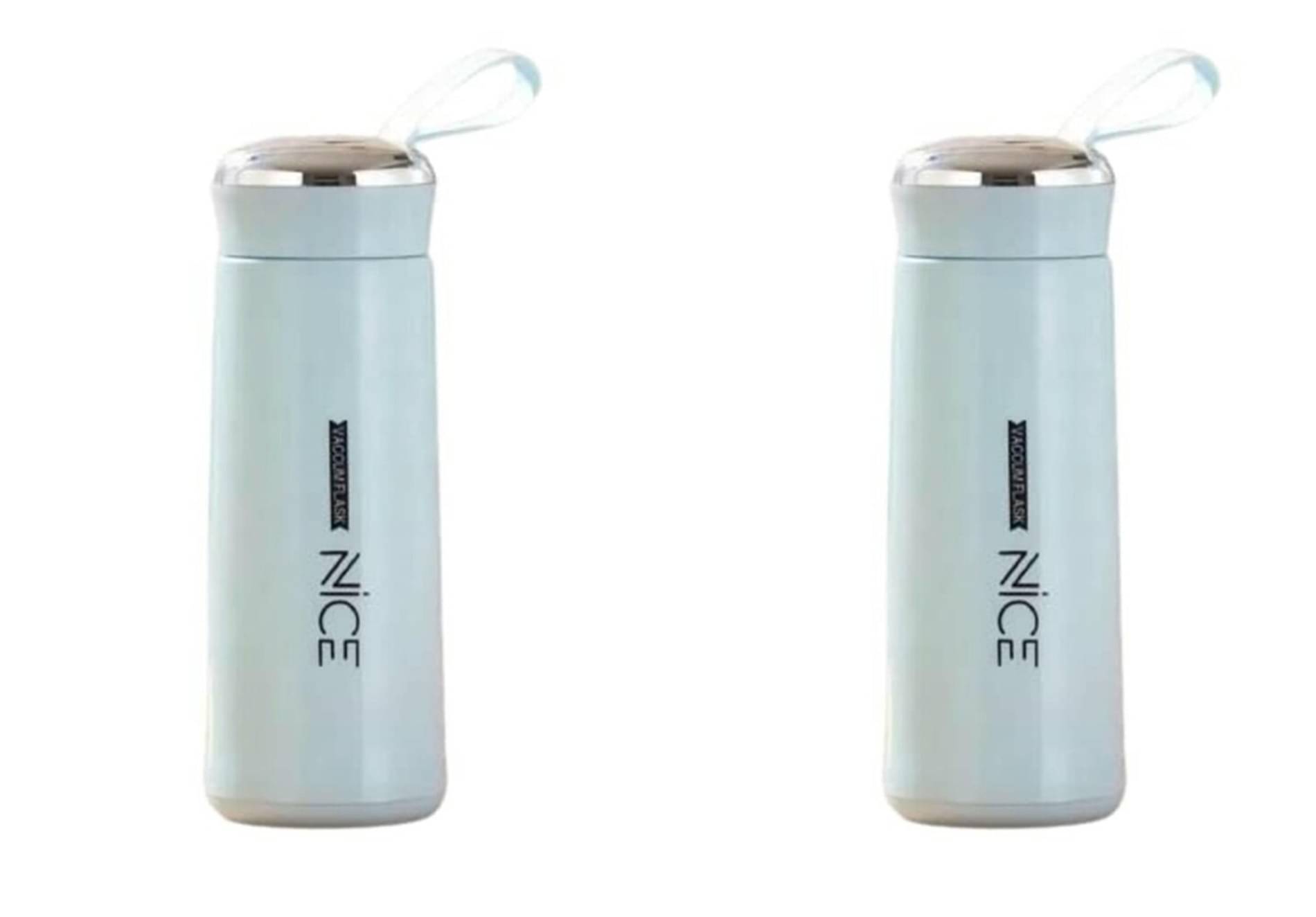     			JMD Store NICE Water Bottle 400 ml Blue Glass School Water Bottle 400 mL ( Set of 2 )