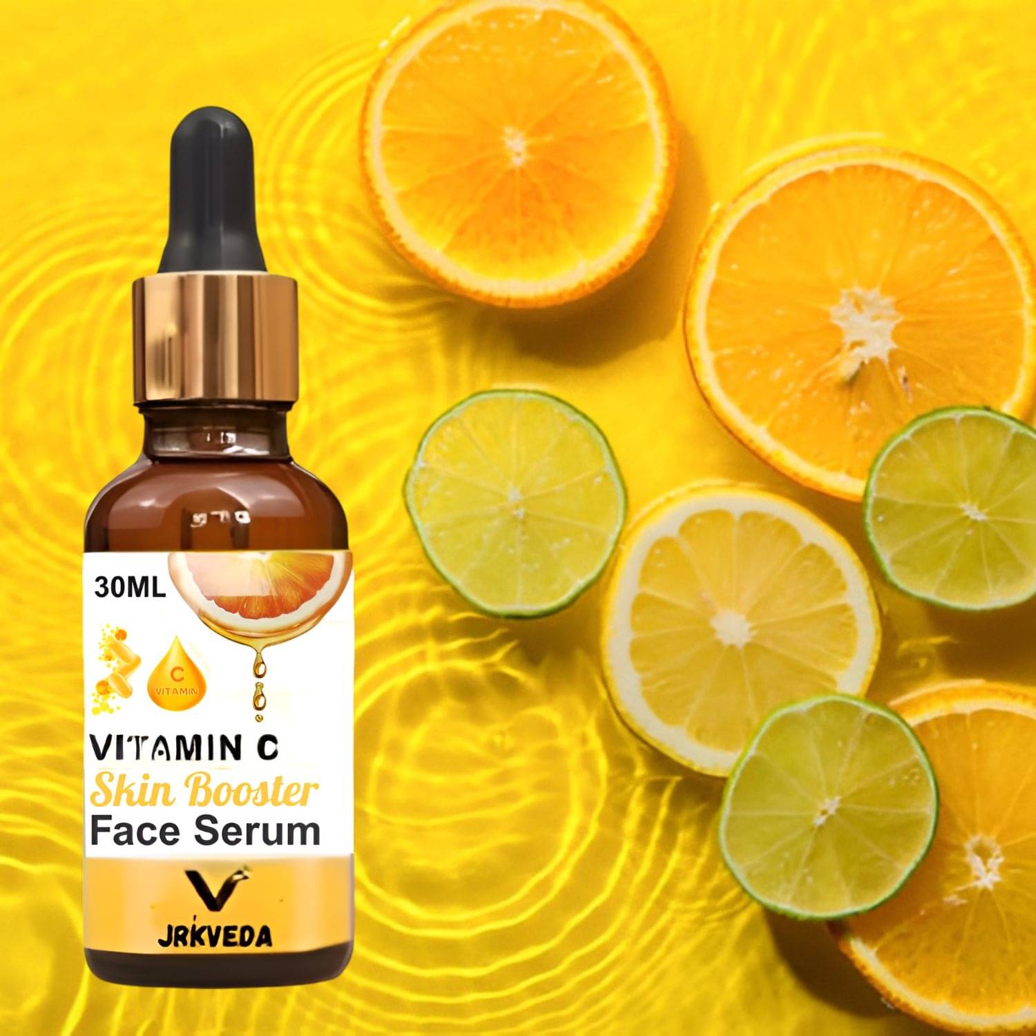     			JRKVEDA Face Serum Vitamin C Radiant Glow For All Skin Type ( Pack of 1 )