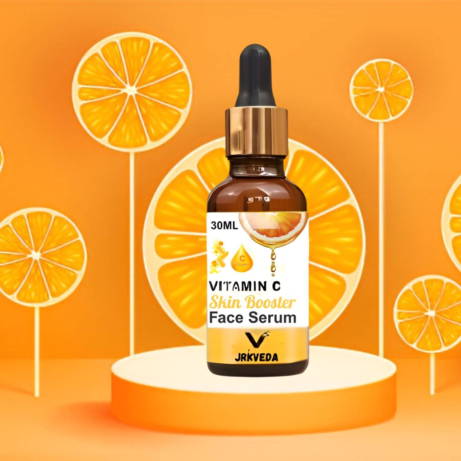     			JRKVEDA Face Serum Vitamin C Radiant Glow For All Skin Type ( Pack of 1 )