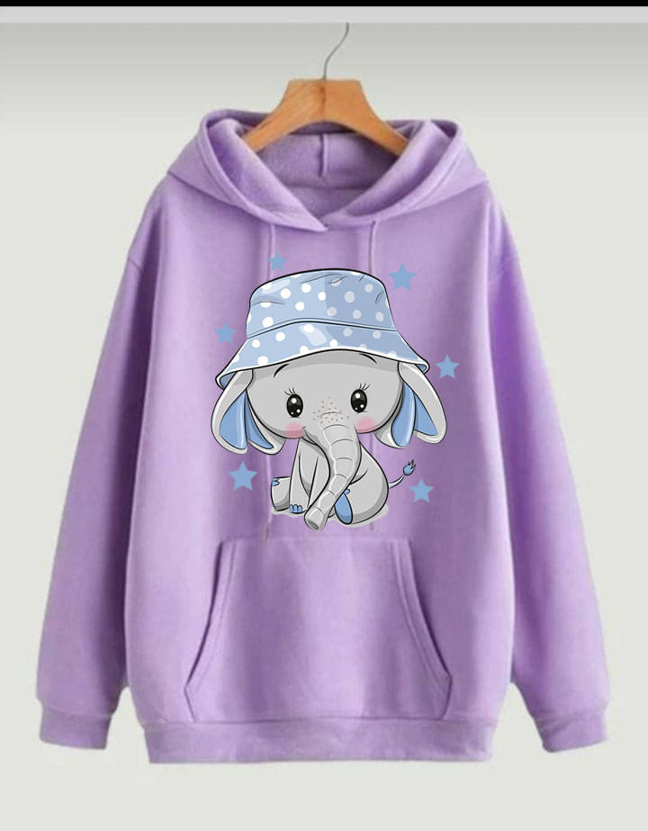     			KCON Fleece Hooded Men's Sweatshirt - Lavender ( Pack of 1 )