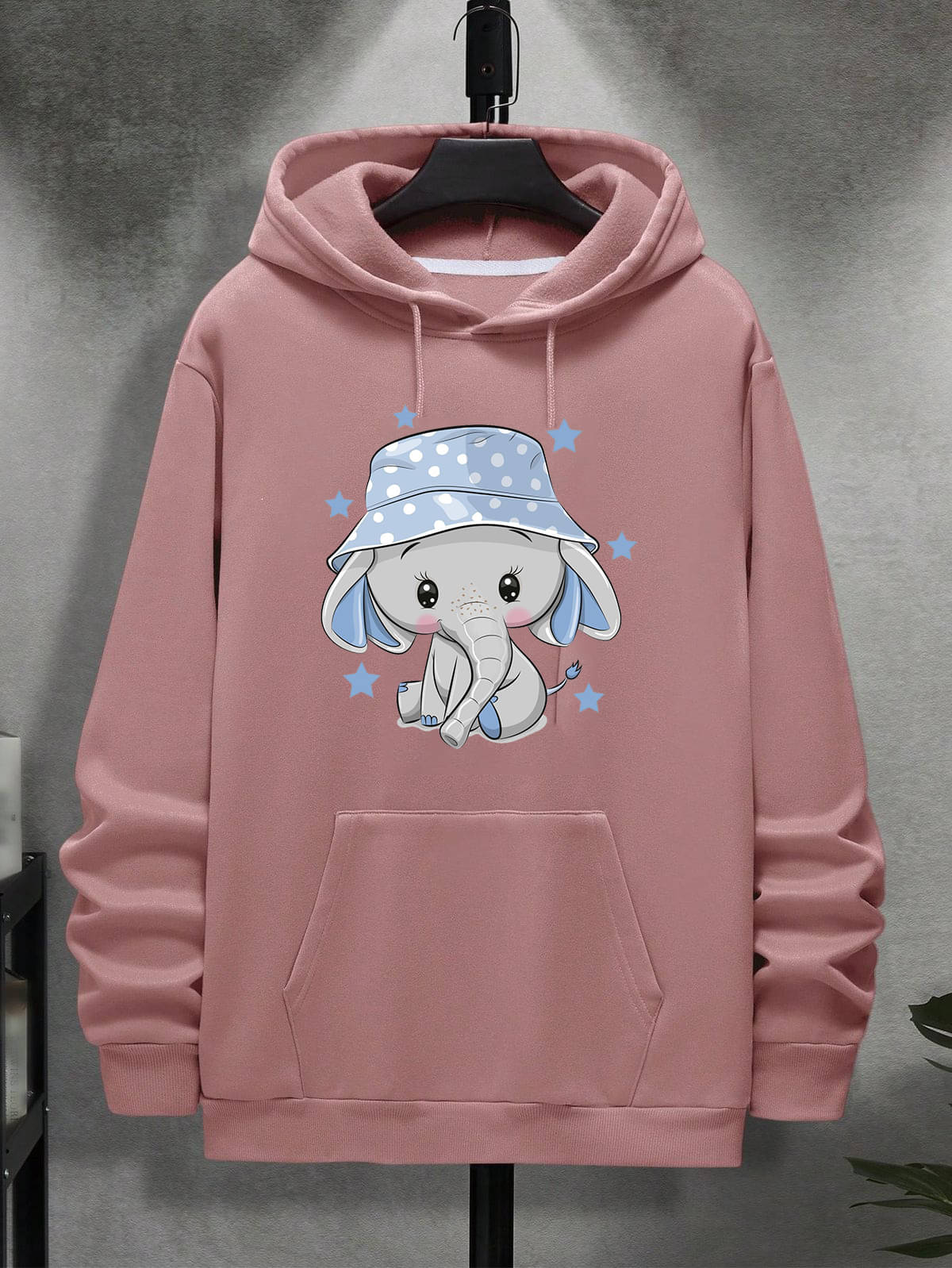    			KCON Fleece Hooded Men's Sweatshirt - Pink ( Pack of 1 )