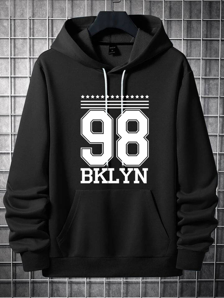 KCON Fleece Hooded Men's Sweatshirt - Black ( Pack of 1 )     			KCON Fleece Hooded Men's Sweatshirt - Black ( Pack of 1 )