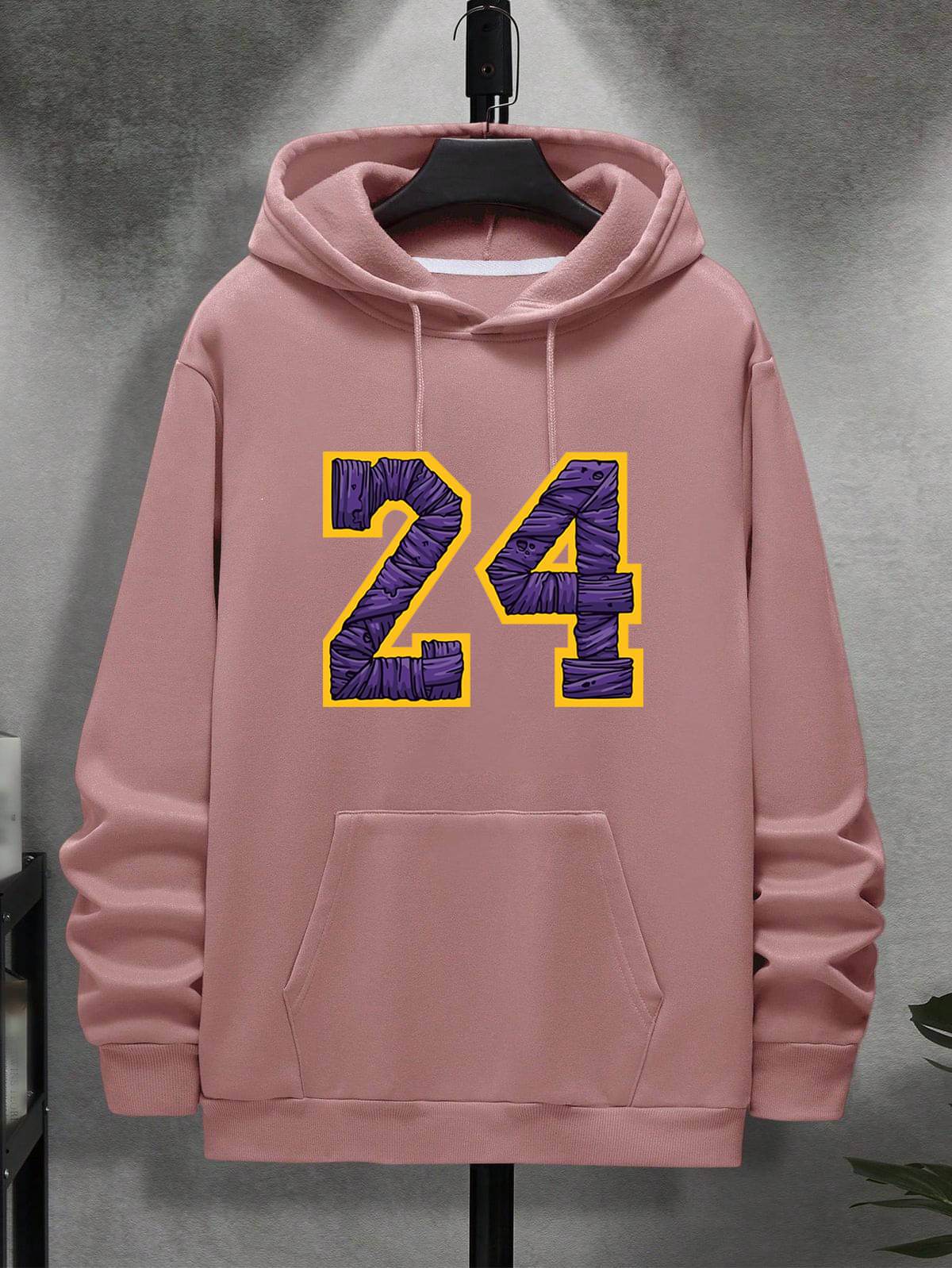     			KCON Fleece Hooded Men's Sweatshirt - Pink ( Pack of 1 )