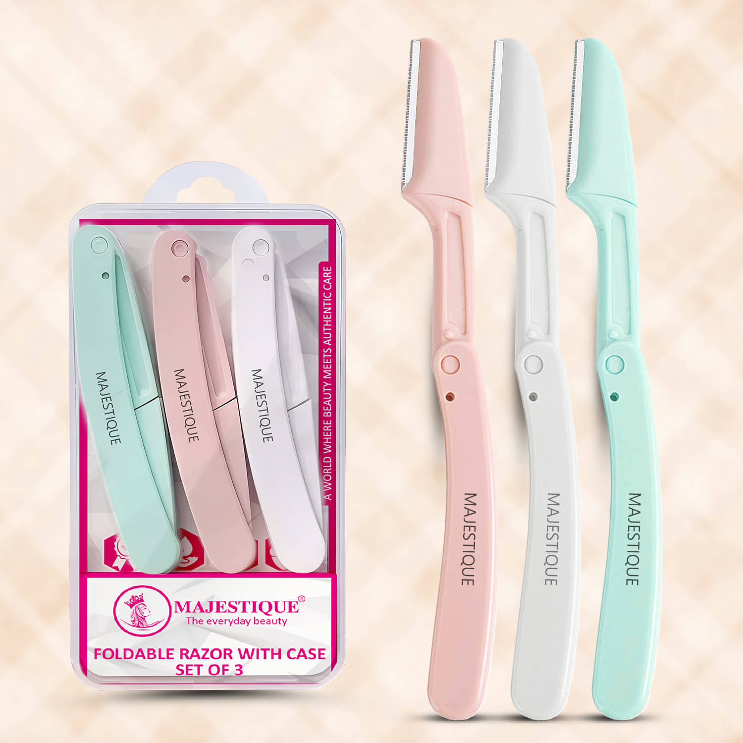 MAJESTIQUE Disposable Razor ( Pack of 3 ) MAJESTIQUE Disposable Razor ( Pack of 3 )
